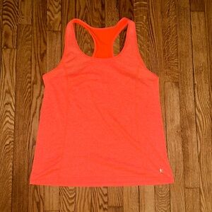 Neon Orange Razor Back Tank